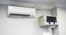 New Patricks Yard Comms box and air conditioning in every office